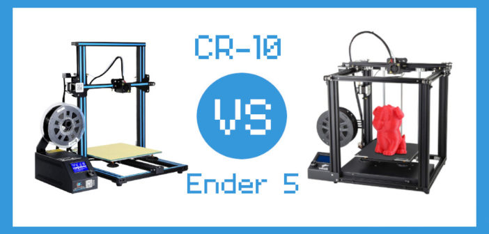 creality cr-10, creality ender 5, cr-10 vs ender 5, 3d printer comparison